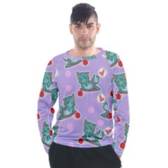 Playing cats Men s Long Sleeve Raglan Tee