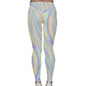 Pastel Color Stripes  Lightweight Velour Classic Yoga Leggings View2