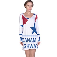 Canam Highway Shield  Long Sleeve Nightdress by abbeyz71
