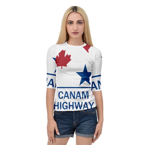 Canam Highway Shield  Quarter Sleeve Raglan Tee by abbeyz71