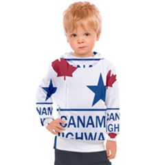 Canam Highway Shield  Kids  Hooded Pullover by abbeyz71