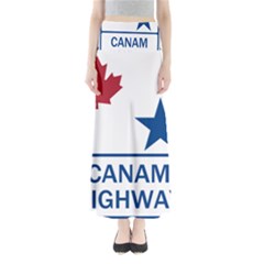 Canam Highway Shield  Full Length Maxi Skirt by abbeyz71