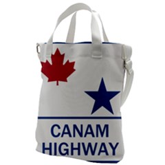 Canam Highway Shield  Canvas Messenger Bag by abbeyz71