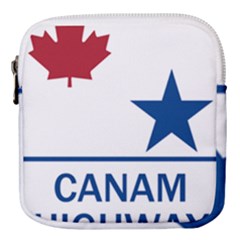 Canam Highway Shield  Mini Square Pouch by abbeyz71