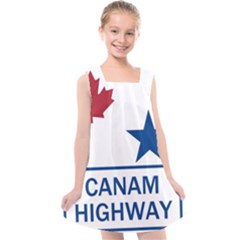 Canam Highway Shield  Kids  Cross Back Dress by abbeyz71