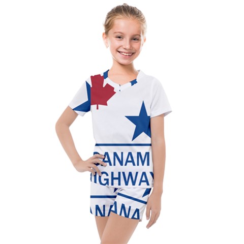 Canam Highway Shield  Kids  Mesh Tee And Shorts Set by abbeyz71
