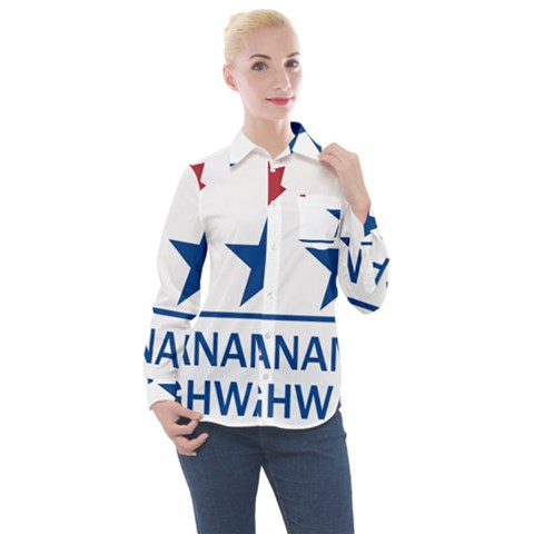 Canam Highway Shield  Women s Long Sleeve Pocket Shirt by abbeyz71