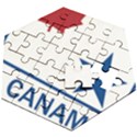 CanAm Highway Shield  Wooden Puzzle Hexagon View2