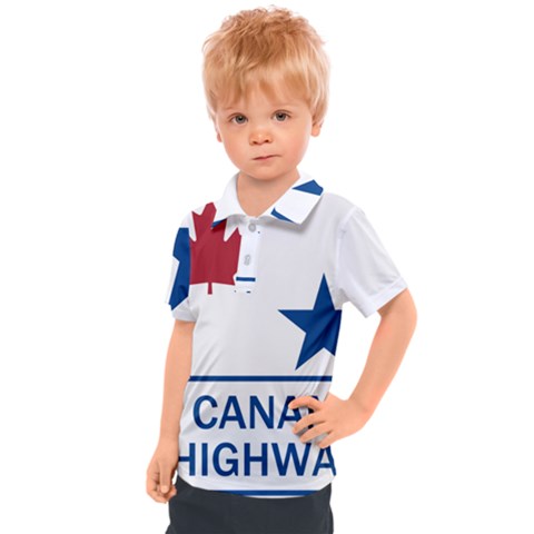 Canam Highway Shield  Kids  Polo Tee by abbeyz71