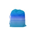 Blue Purple Color Stripes Ombre Drawstring Pouch (Small) View2