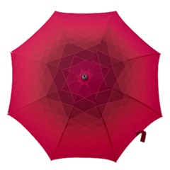 Hot Pink And Wine Color Diamonds Hook Handle Umbrellas (small) by SpinnyChairDesigns