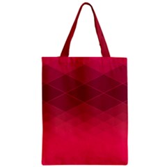 Hot Pink And Wine Color Diamonds Zipper Classic Tote Bag by SpinnyChairDesigns