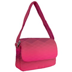 Hot Pink And Wine Color Diamonds Courier Bag by SpinnyChairDesigns