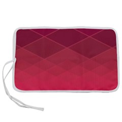 Hot Pink And Wine Color Diamonds Pen Storage Case (m) by SpinnyChairDesigns