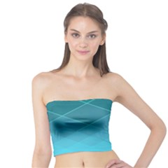 Aqua Blue and Teal Color Diamonds Tube Top