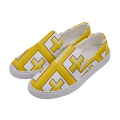 Arms Of The Kingdom Of Jerusalem Women s Canvas Slip Ons by abbeyz71