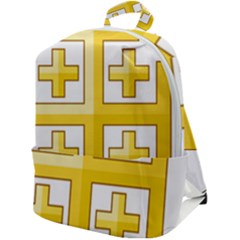 Arms Of The Kingdom Of Jerusalem Zip Up Backpack by abbeyz71