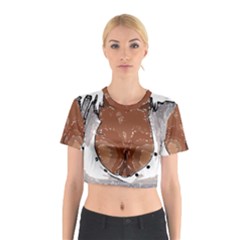 Sexy Boobs Breast Cleavage Woman Cotton Crop Top