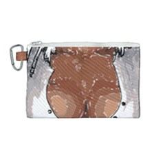 Sexy Boobs Breast Cleavage Woman Canvas Cosmetic Bag (medium)