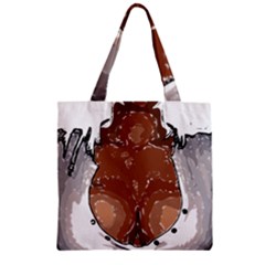 Sexy Boobs Breast Cleavage Woman Zipper Grocery Tote Bag by HermanTelo