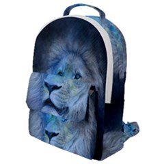 Astrology Zodiac Lion Flap Pocket Backpack (small)