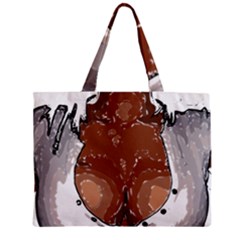 Sexy Boobs Breast Cleavage Woman Zipper Mini Tote Bag