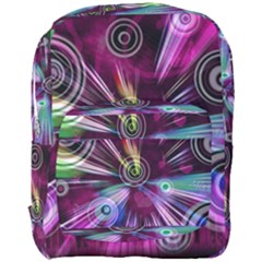 Fractal Circles Abstract Full Print Backpack