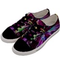 Fractal Circles Abstract Men s Low Top Canvas Sneakers View2