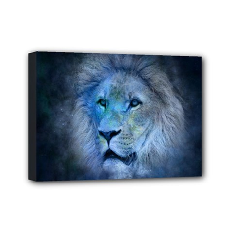 Astrology Zodiac Lion Mini Canvas 7  X 5  (stretched)