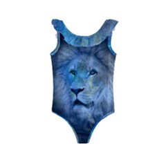 Astrology Zodiac Lion Kids  Frill Swimsuit by Mariart