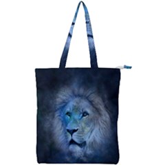 Astrology Zodiac Lion Double Zip Up Tote Bag