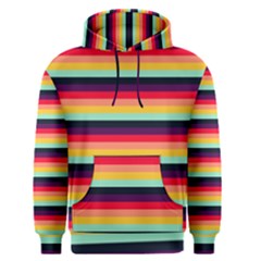 Contrast Rainbow Stripes Men s Core Hoodie by tmsartbazaar