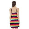 Contrast Rainbow Stripes Satin Night Slip View2