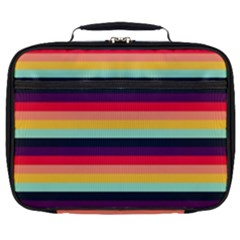 Contrast Rainbow Stripes Full Print Lunch Bag by tmsartbazaar