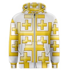 Arms Of The Kingdom Of Jerusalem Men s Zipper Hoodie by abbeyz71