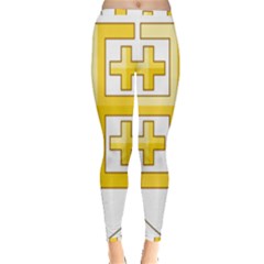 Arms Of The Kingdom Of Jerusalem Inside Out Leggings by abbeyz71