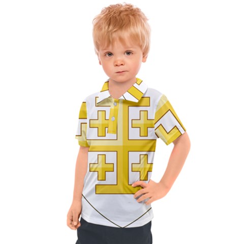 Arms Of The Kingdom Of Jerusalem Kids  Polo Tee by abbeyz71