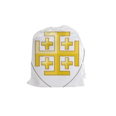 Arms Of The Kingdom Of Jerusalem Drawstring Pouch (medium) by abbeyz71