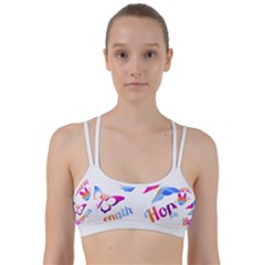 Strength Courage Hope Butterflies Line Them Up Sports Bra