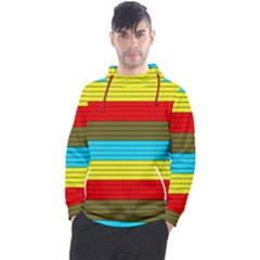 Multicolor With Black Lines Men s Pullover Hoodie by tmsartbazaar