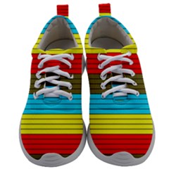 Multicolor With Black Lines Mens Athletic Shoes by tmsartbazaar