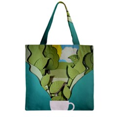 Illustrations Drink Zipper Grocery Tote Bag by HermanTelo