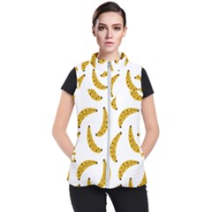 Banana Fruit Yellow Summer Women s Puffer Vest by Mariart