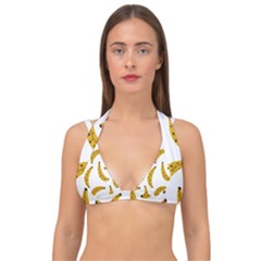 Banana Fruit Yellow Summer Double Strap Halter Bikini Top