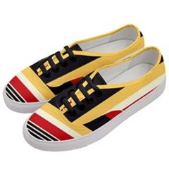 Contrast Yellow With Red Women s Classic Low Top Sneakers by tmsartbazaar