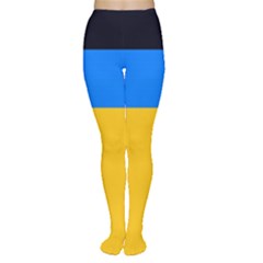 Bright Yellow With Blue Tights