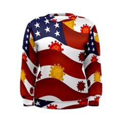 Flage Save Usa Corona Women s Sweatshirt