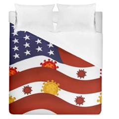 Flage Save Usa Corona Duvet Cover (queen Size)