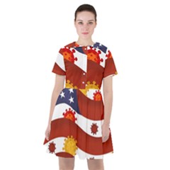 Flage Save Usa Corona Sailor Dress by HermanTelo