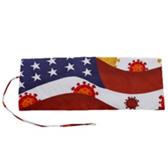 Flage Save Usa Corona Roll Up Canvas Pencil Holder (s)